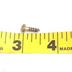 Vintage Nos  Solid Brass Wood Screws With Slotted Round Head 1 2  X  6 - 12pk