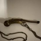 Brass Bosun s Whistle Boatswain s Call W  Chain Instructions British Rn