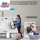29  Washer And Dryer Pedestals Set Of 2 Alloy Steel Stand White