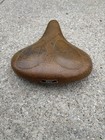 Schwinn Persons Wide Brown Bicycle Bike Saddle Seat Cruiser Vtg Airdyne Biodyne