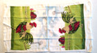 Set Of 2 Rooster Country   Floral Terry Kitchen Towels Cotton polyester Blend