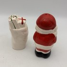 Vtg Mcm Santa Claus   Toy Bag Salt   Pepper Shaker Rare Holidays Japan Ceramic