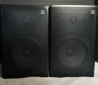 Ads L400 Bookshelf Speakers  Oak Veneer Metal Grills Audiophile Quality