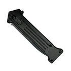 8 5   All Black Spring Assisted Folding Knife 3cr13 Stainless Steel With Belt C