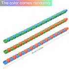 6 Pack 24 Links Wacky Tracks Snap And Click Fidget Toys  Finger Sensory    