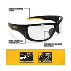 Dewalt Dpg94-1d Dominator Clear Shooting Safety Glasses Work Eyewear Ansi Z87 