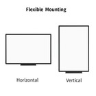 Viz-pro Dry Erase Board  48x 24 Inches Magnetic Whiteboard Black Aluminium Frame
