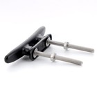 4 Pack 3  Nylon Boat Cleat Dock With Stainless Steel Screws Black