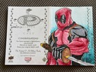 2017 Marvel Premier Dual Panel Sketch Card Deadpool By Luiz Pereira