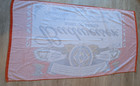 Vintage Budweiser Red Beach Towel 35  X 62  Official Merchandise Genuine