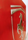Ferrari  Inspired Vintage Cast Metal Sign     Handmade