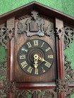 Large Antique Railroad Style German Cuckoo Wall Clock- By Faller