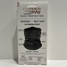Copper Fit Guardwell Neck Gaiter   Face Cover  W  Adjustable Drawstring charcoal