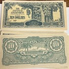 Nd  1944  Malaysia straits 10 Dollars Banknote  Ww2 Japanese Occupation Money