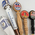 Lot Of 5 Craft Beer Tap Handles Mixed Brands Bar Collectibles Home Brew Decor