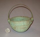 Old Antique Vtg Ca 1900s Rare Miniature Basket Original Paint Tennessee Mini