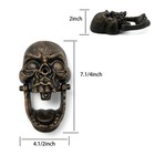 Antique Vintage Style Cast Iron Lion Head Shape Door Knocker Home Entrance Decor