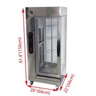 110v Vertical Gas Rotisserie Oven Gas Chicken Rotisserie Machine Roaster Oven