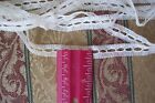 Vintage Antique Fine Ribbon Beading Cotton Lace Trim Dolls