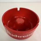 Vintage Budweiser Beer Ashtray Melamine Red