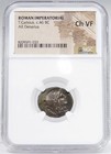 Age Of Julius Caesar  Titus Carisius  Roma cornucopia Globe  Ngc Choice Vf 46 Bc