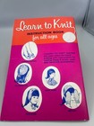 Vintage 1961 Learn To Knit   Crochet Book Lion Brand Yarn Co  300 Beginner Guide
