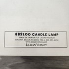 Vintage Lillian Vernon Electric Candle Lamp Set 6 Brass Base Christmas 882l00