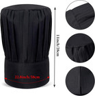 Hibachi Chef Hat Teppanyaki Tall Cap With Hachimaki Headband Tie Apron For Hibac