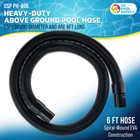6 Foot Heavy-duty Above Ground Pool Hose  1 5  - Black Filter Connecting Hose