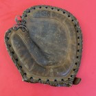 Antique Vintage Baseball Catcher Mit Early 1900   s Buckle Right Hand Throw Glove