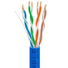2 Pack 1000ft Cat5e Bulk Ethernet Cable Cmp Plenum Solid 24awg Utp Blue