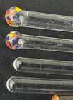 Vintage Mixed Lot Of 47 Glass Swizzle Bar Mix Stir Sipper Spoon Sticks Santa