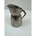Vintage Pewter Norway Starburst Pitcher Mcm Creamer 675 1 4 5 Inch
