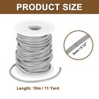 11yard Round Leather Cord For Jewelry Making 3mm Leather String Silver Tone