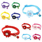 Pet Puppy Cat Dog Collar With Bell Adjustable Neck Strap Belt Us