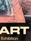 Signed Ellen Griesedieck And Sam Posey  auto Art  Exhibition Poster  1980 