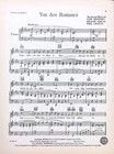 You Are Romance Sheet Music Artists And Models 1943 Musical Flop Jane Froman