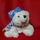 Polar Bear Animal Adventure 2009 Stuffed Toy Winter 14  Long White And Blue