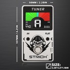Strich Precision Tuner Pedal Silver Large Color Screen Drop Tuning 430-450hz