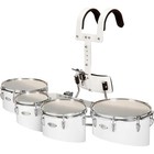 Sound Percussion Labs Standard Marching Quads With Carrier 8 10 12 13 White