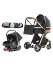 Baby Stroller 3-in-1 Travel System adjustable Stroller And Accessories Combo Set