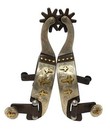 Aj Tack Triple Cross Antique Brown Spur
