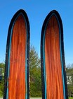 Great  Early Wooden Water Skis 71 long Waterskis