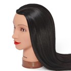 Synthetic Hair Mannequin Head 26-28 For Cosmetology Training With Clamp Stand
