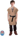 Kids Medieval Viking Tunic Pirate Renaissance Retro Costume Shirt Witn Belt F