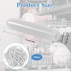Bewudy 100 Pcs Dishwasher Rack Caps  Universal Tine Prong Repair End White 