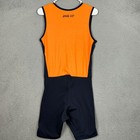 Rival Kit Unisuit Mens Large Rowing Singlet Orange Navy Colorblock Compression