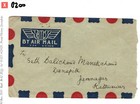 Pakistan Cover Kgvi India Overprints Air Mail Jamnagar 1948 samwells-covers b200