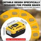 2-pack Two-way 140w Pd3 1 Usb C Charger For Dewalt 20v Battery Charge Discharge