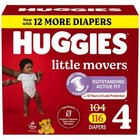 Huggies Little Movers Baby Diapers  Size 4  116 Ct